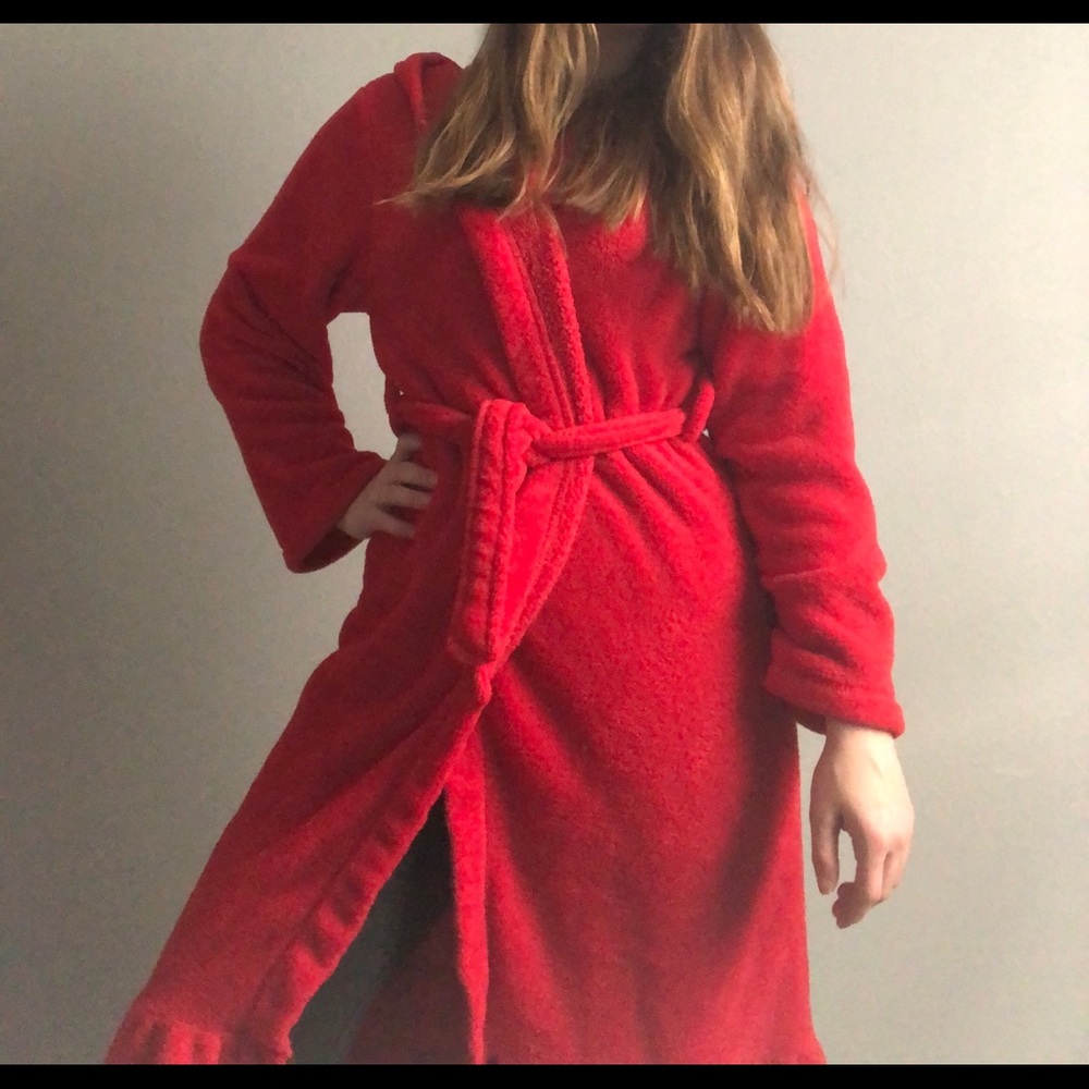 Kids Red Bathrobe